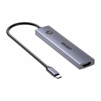 UNITEK USB-C 7-in-1 PD 100 W HDMI 2.0 HUB SU ĮJUNGIMO/IŠJUNGIMO MYGTUKU