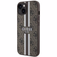 Guess GUHMP14MP4RPSW iPhone 14 Plus 6.7" rudas/rudas kietas dėklas 4G Printed Stripes MagSafe