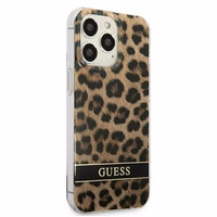 Guess GUHCP13LHSLEOW iPhone 13 Pro / 13 6.1" rudas/rudas kietas dėklas Leopardas