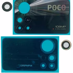Xiaomi Poco X4 Pro 5G kameros stikliukas Black 108MP (only lens 2pcs) ORG
