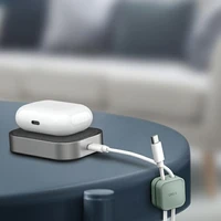 Uniq Pod lipnus kabelių tvarkytuvų rinkinys, 8 vnt., žalias / rūko žalias