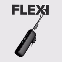 SBS Hybrid PD 20W 5000mAh išorinė baterija su įmontuotu kabeliu ir sulankstomu kištuku - juoda