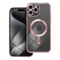 ELECTRO MAG COVER dėklas telefonui suderinamas su Magnetiniu IPHONE 15 Pro Max rožinis auksas