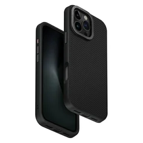 Uniq Keva Max Magclick įkrovimo dėklas telefonui iPhone 16 Pro Max - juodas