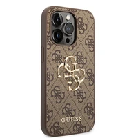 Guess GUHCP15X4GMGBR iPhone 15 Pro Max 6.7" rudas/rudas kietas dėklas 4G Didelis Metal Logo