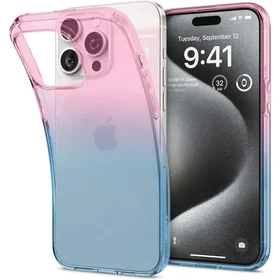 Spigen Liquid Crystal dėklas telefonui iPhone 15 Pro - rožinis/mėlynas