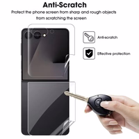 Apsauginis stikliukas "Flexible Clear HD" rinkinys 2in1 skirtas Samsung F741 Z Flip6 / F761 Z Flip7 FE (Bulk)