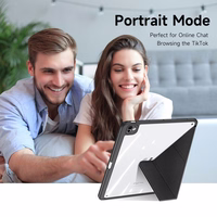 DUX DUCIS dėklas MAGI (m) su pieštuko laikymo vieta skirtas iPad Pro 11 (2024) - juodas (m)