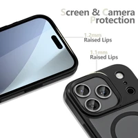 Tech-Protect MagMat Magnetinis dėklas telefonui iPhone 17 Pro Max - Matinis juodas