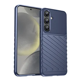 Griaustinio dėklas Samsung Galaxy S25+ silikoninis šarvuotas dangtelis - mėlynas
