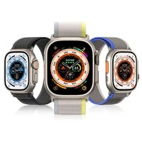DUX DUCIS dirželis YJ nailoninis Apple Watch 42 / 44 / 45 / 49 mm juodas pilkas