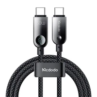 Mcdodo CA-4780 USB-C į USB-C 60W duomenų kabelis 1.2m (juodas)