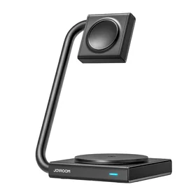 Joyroom JR-WQN05 15W MagSafe / Qi 2-in-1 sulankstomas indukcinis įkroviklis - juodas