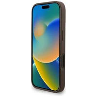 Guess 4G Strap 4G Classic Logo dėklas telefonui iPhone 16 Pro - ruda