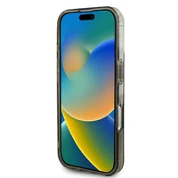 Guess IML 4G Fonas Magnetinis dėklas telefonui iPhone 16 Plus - rudas