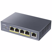 Cudy GS1005P tinklo komutatorius Gigabit Ethernet (10/100/1000) Maitinimas per Eternetą (PoE) Pilka