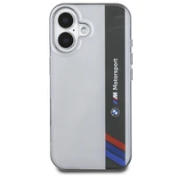 BMW Motosport IML vertikali juosta iPhone 16 dėklas - pilkas