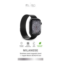 Puro Milanese nerūdijančio plieno Apple Watch dirželis 38/40/41mm - juodas