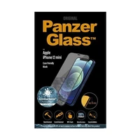 PanzerGlass E2E Super+ Microfracture antibakterinis grūdintas stiklas iPhone 12 mini – su juodu rėmeliu