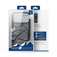 Dėklas Dux Ducis Shld Apple iPhone 17 Pro Max juodas (Triangle Pattern)