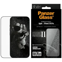 PanzerGlass Keraminis II Itin platus pritaikymas EasyAligner grūdintas stiklas iPhone 16 / 16 Plus / 17