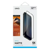 Uniq Optix matinio grūdinto stiklo apsauga su aplikatoriumi iPhone 16 Pro