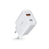 Tech-Protect C30W įkroviklis USB-C PD 30W / USB-A QC 3.0 - baltas
