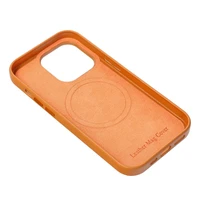 odinis magnetinis dėklas telefonui iPhone 15 Plus oranžinis
