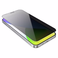 Borofone apsauginis stiklas BF7 Diamond Armor pilnas ekranas Anti-spy Iphone 12/12 Pro - 10 vienetų