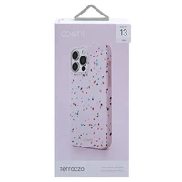 Uniq Coehl Terrazzo dėklas telefonui iPhone 13 Pro / iPhone 13 - rožinė