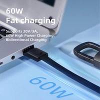 Tech-Protect Ultraboost DNA laidas su pakabuku USB-C PD 60W / 3A - pilkas