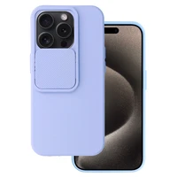 Camshield Soft dėklas iPhone 15 Pro Max šviesiai violetinis