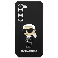 Karl Lagerfeld KLHCS23SSNIKBCK S23 S911 silikoninis dėklas juodas Ikonik