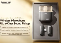 REMAX MICROPHONE K13 WITH CLIP USB-C juodas