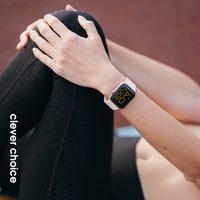 Crong Liquid - Apple Watch dirželis 44/45/46/49 mm (sand rožinis)