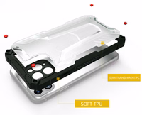 Tel Protect hibridinis dėklas telefonui Samsung Galaxy S21 Plus juodas