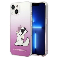 Dėklas telefonui Karl Lagerfeld KLHCP14MCFNRCPI iPhone 14 Plus 6.7\" rožinis / rožinis Choupette Fun
