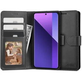 Tech-Protect Wallet dėklas telefonui Xiaomi Redmi Note 13 Pro+ 5G - juodas