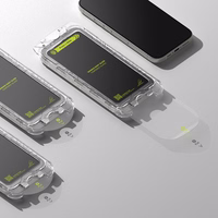 Ringke Easy Slide 2 dalių juodas rėmelis grūdintas stiklas iPhone 16 Pro Max