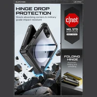 Supcase Unicorn Beetle Pro dėklas telefonui Samsung Galaxy Z Flip 7 - juodas