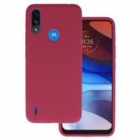 Silikoninis Lite dėklas Motorola Moto E7 Power/E7i Power (m) - bordo (m)