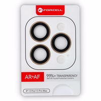 Forcell aukščiausios kokybės kameros objektyvo grūdintas stiklas - iPhone 13 Pro / 13 Pro Max auksinis