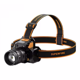 Superfire HL58 priekinis žibintuvėlis, 350 lm, USB, 3 režimai, 200m