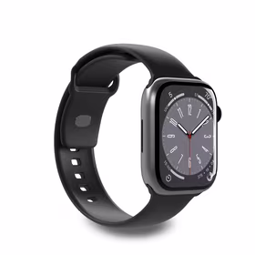Puro Icon silikoninis dirželis Apple Watch 42/44/45/49 mm - juodas (2 vnt.)