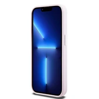 DKNY Liquid Silicone Small Metal Logo MagSafe Dėklas telefonui iPhone 15 Pro - rožinis (m)