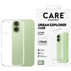 CARE by PanzerGlass Flagship Urban Explorer dėklas su permatomu rėmeliu iPhone 17 - permatomas