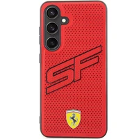 Ferrari Big SF Perforated dėklas telefonui Samsung Galaxy S24+ - raudonas