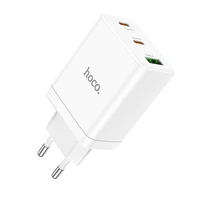 Įkroviklis Hoco 2 x USB C + USB A QC3.0 PD 3A 35W N33 baltas