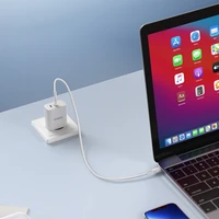 Dux Ducis Duzzona sieninis įkroviklis T4 - 2xType C - PD 35W baltas