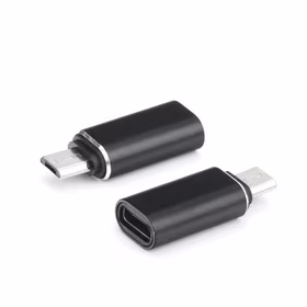 Adapteris Type C (moteriškas) į Micro USB (vyriškas) juodas